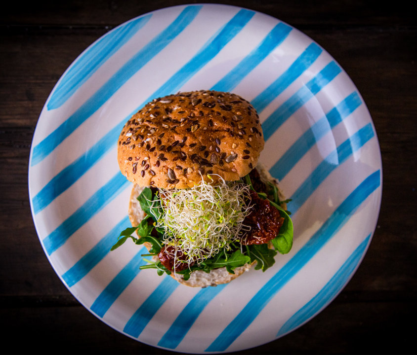 Hamburguesa de frijoles negros