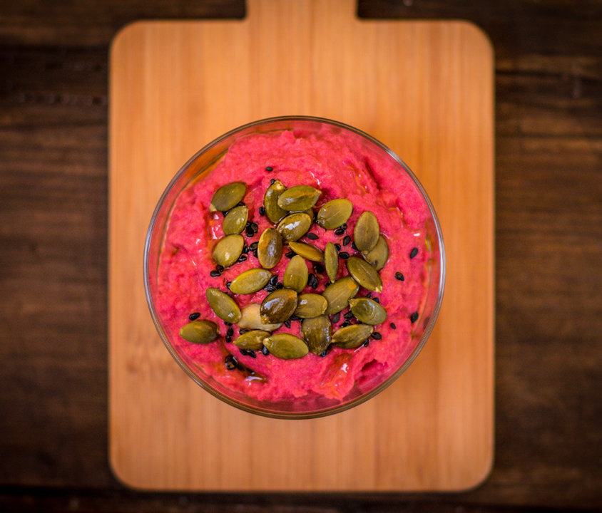 Hummus de remolacha
